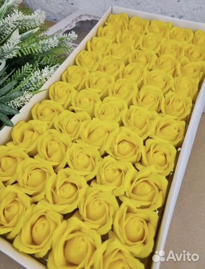 Розы из мыла/Мыльные розы 50 шт