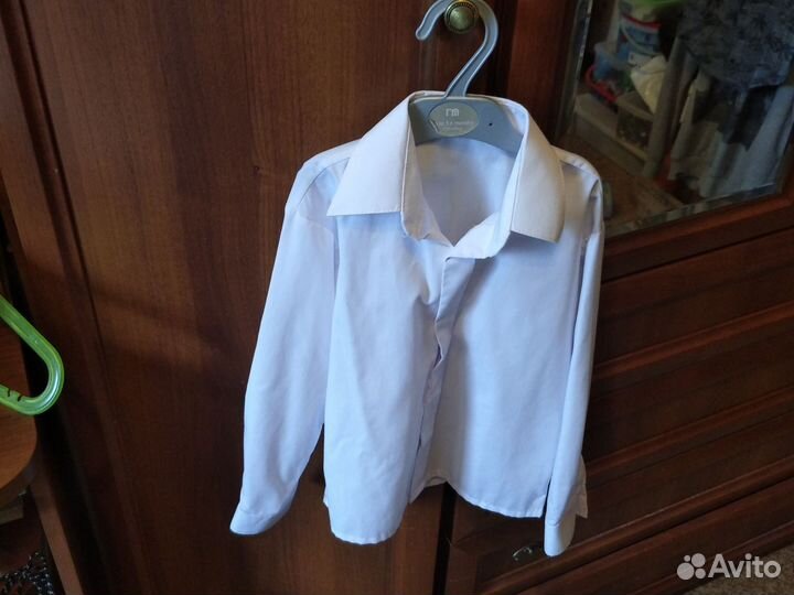Рубашка белая детская размер 29 (116) для школы