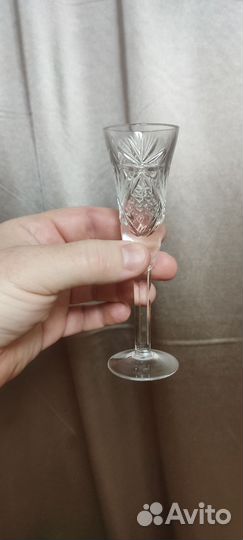 Хрустальные рюмки на ножке СССР