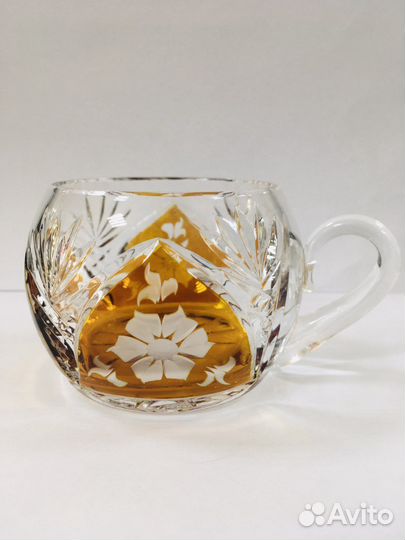 Немецкий цветной хрусталь чашка для пунша