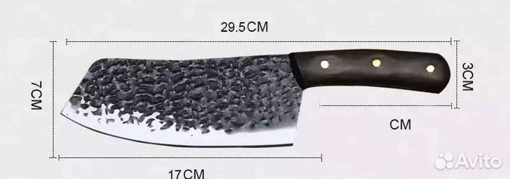Кованый нож мясника