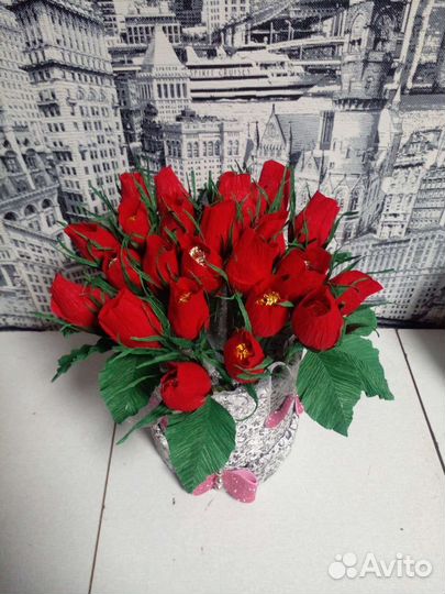 Коробочка с розами