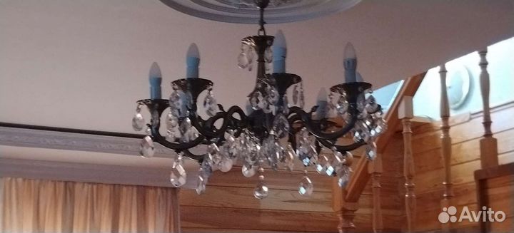 Люстра потолочная хрустальная