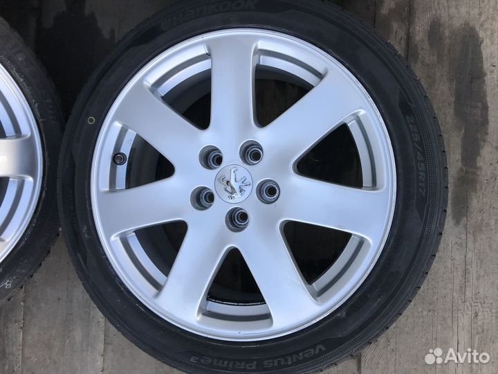 Диски литые peugeot 7,5J17 ch5-45 r17