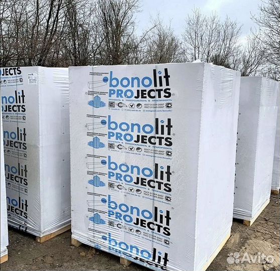 Газосиликатные блоки Bonolit