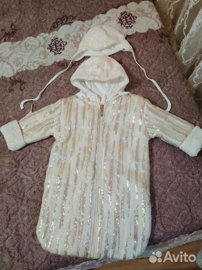 Конверт на выписку для девочки весна осень