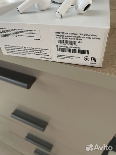 Наушники apple airpods 2