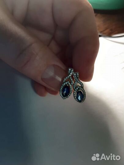 Серьги серебро