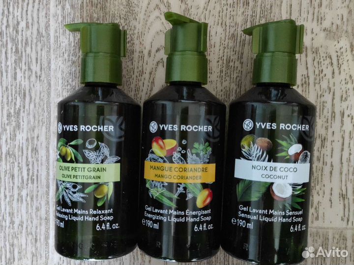 Гели для душа, жид. мыло, молочко для тела Ив Роше