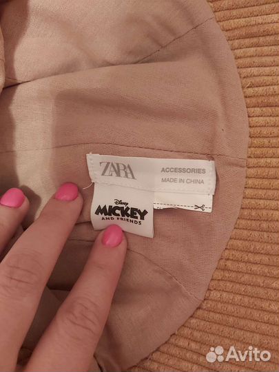 Кепка вельветовая zara disney mickey для девочки