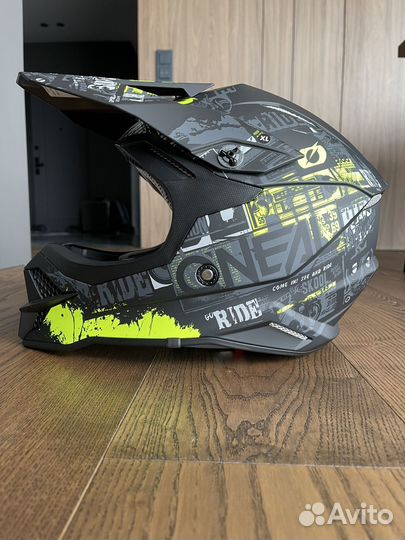 Шлем Oneal 3Series Ride черно-желтый XL 62 см