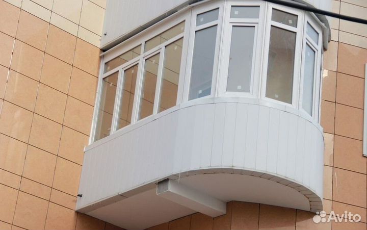 Остекление балконов и лоджий под ключ V0482