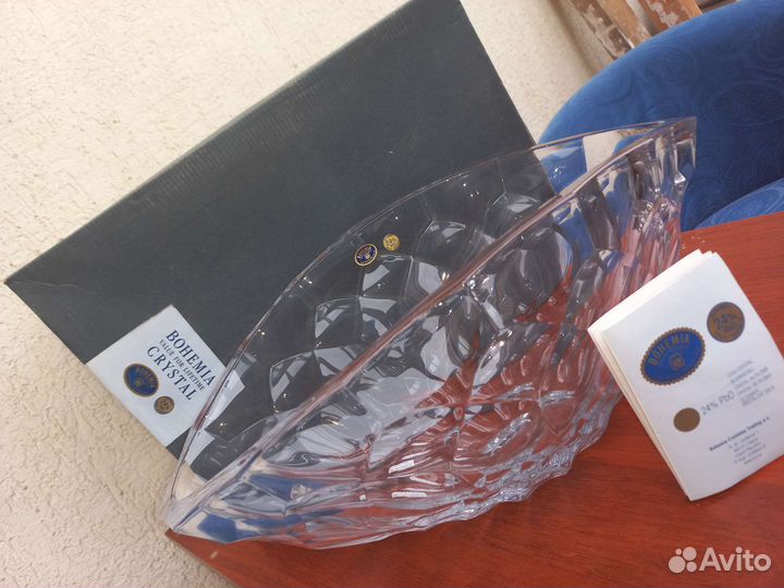 Салатник Bohemia Crystal, новый