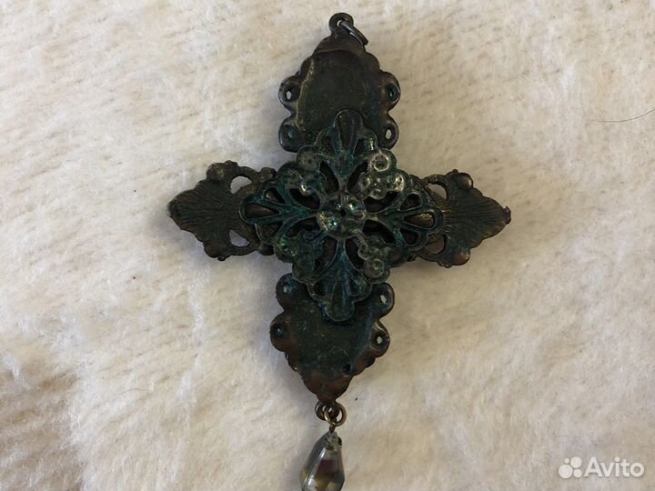 Винтажная подвеска крест