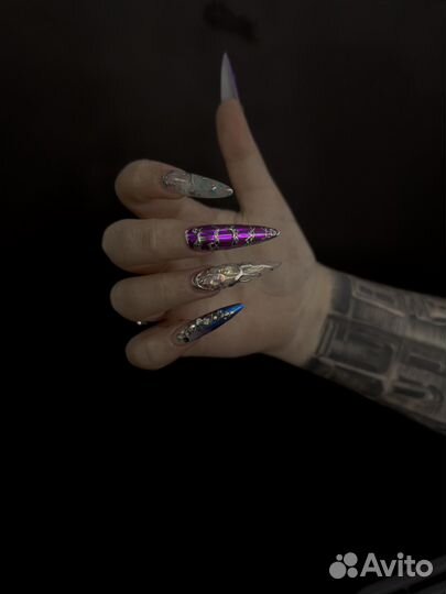 Маникюр наращивание