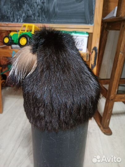 Шапка вязаная норка