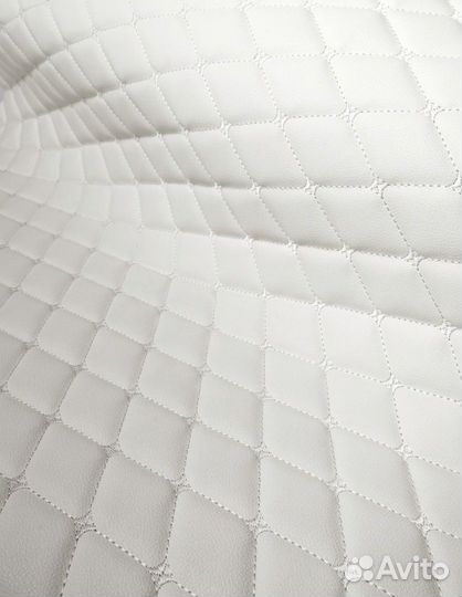 Экокожа для мебели авто стеганая мебельная ткань