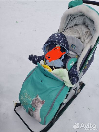 Детские санки коляска