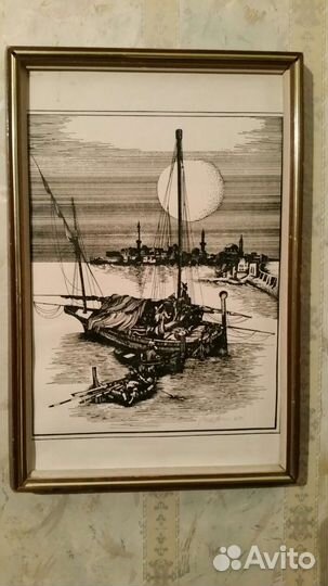 Картины винтажные,масло,графика