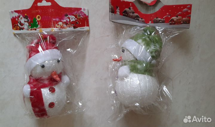 Снеговик Новогоднее Украшение