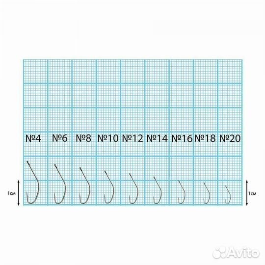 Крючок Dunaev Classic 208 #10 (упак. 10 шт)
