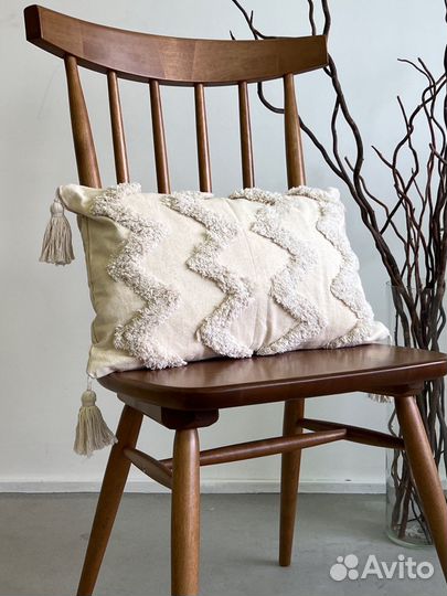 Декоративная наволочка ромб/зигзаг 30х50 см