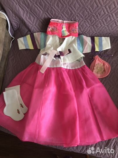 Праздничный костюм корейский для девочки на год