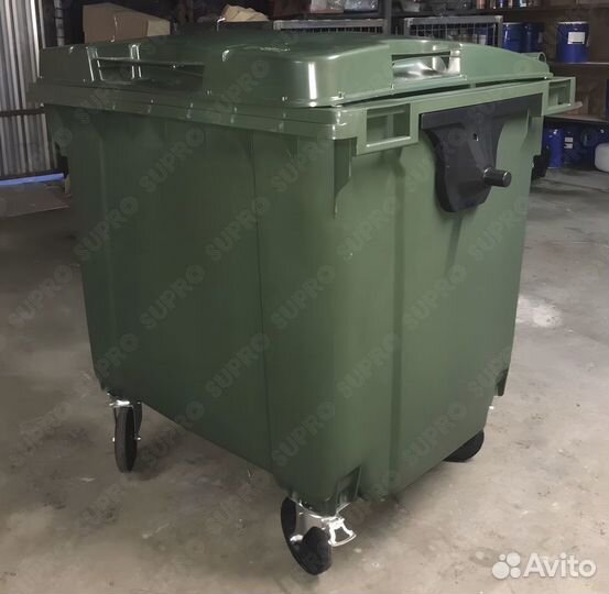 Пластиковый контейнер для мусора 1100л Ш2458