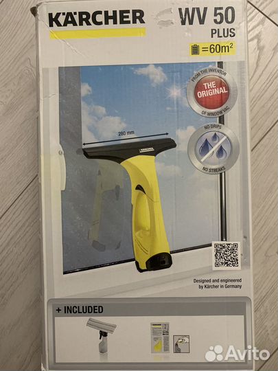 Аккумуляторный стеклоочиститель Karcher WV50 plus