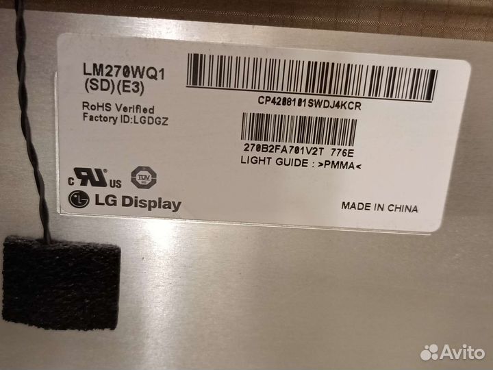 Матрица для Apple iMac 27