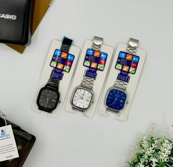 Наручные часы casio vintage черный циферблат