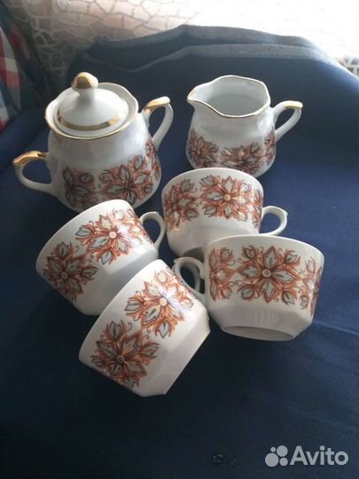 Сервиз чайный рижский фарфор (остатки)