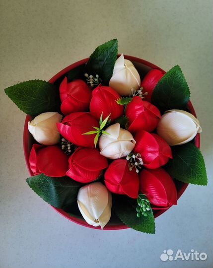 Букет из мыльных тюльпанов. 8 марта