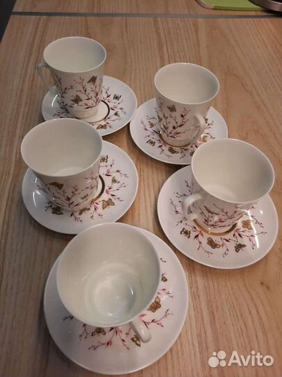 Чашки из костяного фарфора СССР