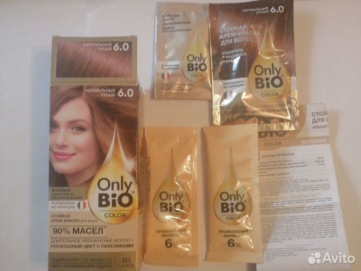 Краска для волос only bio 6.0 натурально русый
