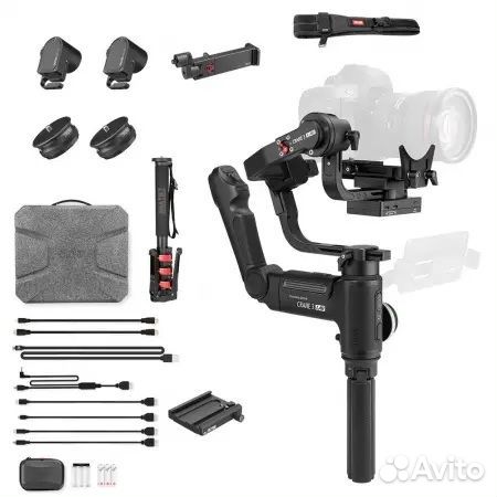 Zhiyun Crane 3 Lab Creator с моноподом и фокусом