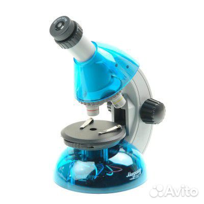 Микроскоп Микромед Атом 40x-640x (лазурь) детский