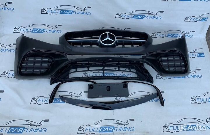 Передний бампер Mercedes w213 стиль AMG e63s