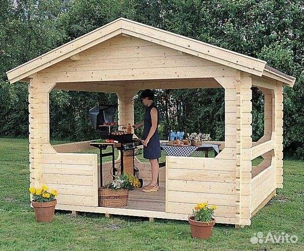 Беседка садовая из дерева