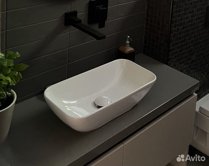 Раковина накладная SantiLine 46 SL-1050 Белая