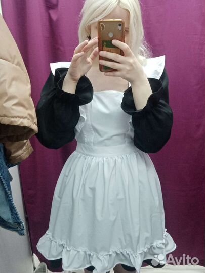 Белый школьный фартук