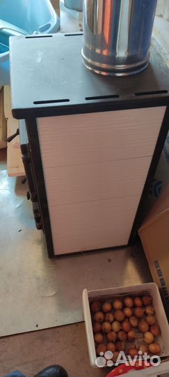 Печь камин дровяная