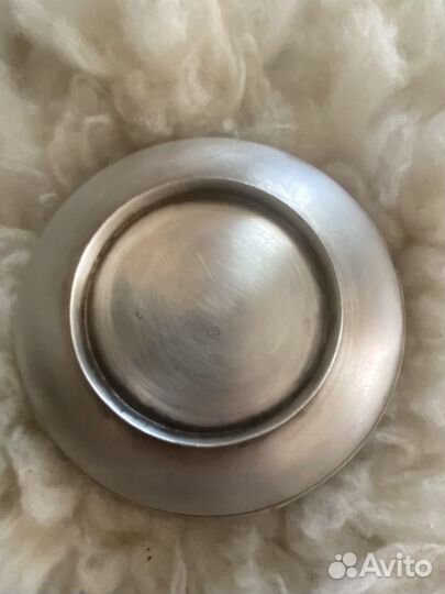 Вазочка (сахарница) мельхиор