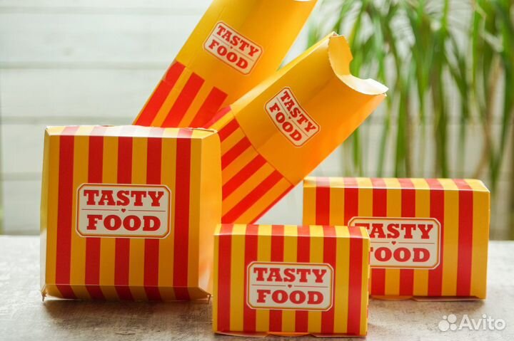 Коробки для снеков, стрипсов, для еды на вынос