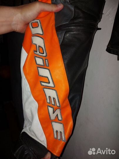 Мотокостюм мужской кожаный Dainese 52р