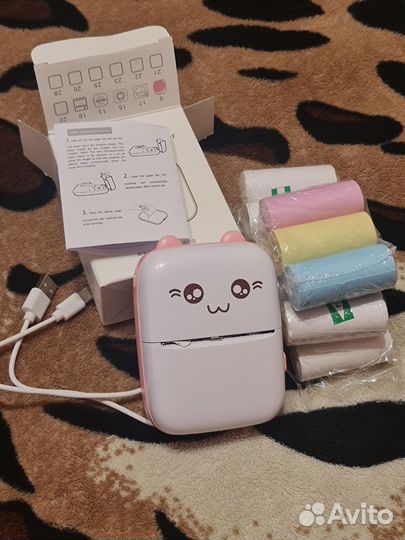 Портативный мини принтер новый