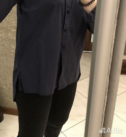 Рубашка синяя для девочки