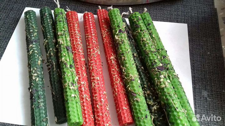 Свечи из вощины програмные с травами