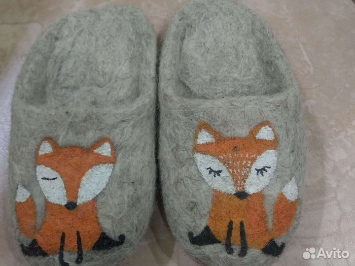 Тапки из шерсти любой размер