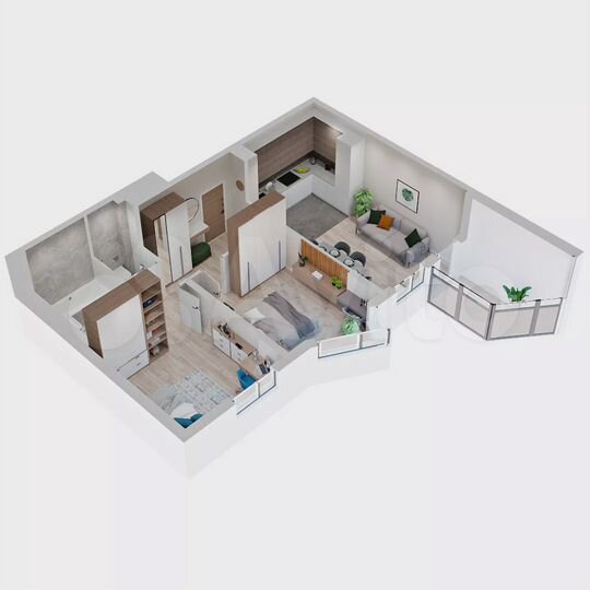 2-к. квартира, 50,6 м², 11/19 эт.